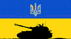 Ukraine Tank with Trident Men's classic tee | By PhilanthroBit