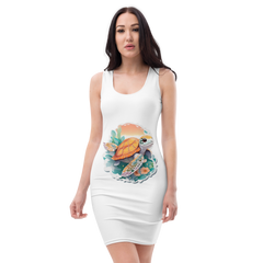 PhilanthroBit's Adorable Sea Turtle (Front&Back) | Sublimation Cut & Sew Dress - front