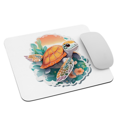 Adorit's Sea Turtle 8.7″ × 7.1" mouse pad with mouse | By PhilanthroBit