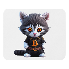 PhilanthroBit Cool Bitcoin Cat Mouse pad