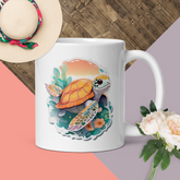 Adorit's Sea Turtle White glossy 11oz mug | By PhilanthroBit