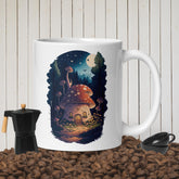 Adorit's Enchanted Mushroom House 11oz White glossy mug | By PhilanthroBit