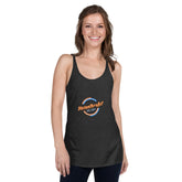 PhilanthroBit Members EST 2021 Women's vintage black Racerback Tank | By PhilanthroBit