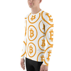 Bitcoin Pattern Men's Rash Guard