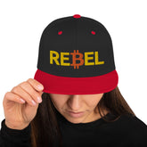 Bitcoin Rebel 3D Puff Embroidery Snapback Hat
