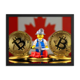 Canadian Bitcoin Mining Framed poster