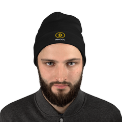 HODL Bitcoin 3d Puff Embroidered Beanie