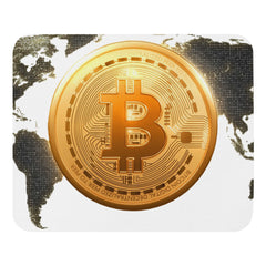 Bitcoin World Map Mouse pad