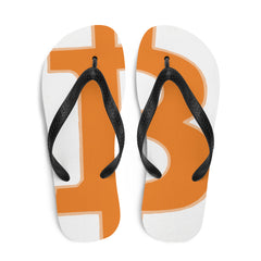 Bitcoin Logo Flip-Flops