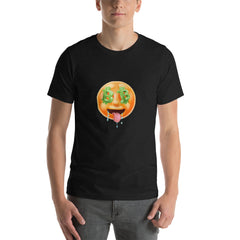 Drooling over Bitcoin (large emoji) Short-Sleeve Unisex T-Shirt