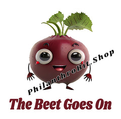 Adorit's "The Beet Goes On" logo, for Pet bowl | By PhilanthroBit