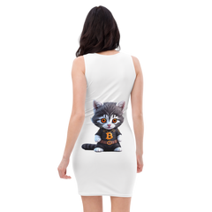 PhilanthroBit's Cool Bitcoin Cat Sublimation Cut & Sew Dress - back