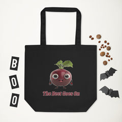 Adorit "The Beet Goes On" Black Eco Tote Bag - Halloween | By PhilanthroBit