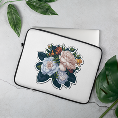 Adorit's Gardenias Bouquet floral 15" Laptop Sleeve | By PhilanthroBitAdorit's Gardenias Bouquet floral 15" Laptop Sleeve | By PhilanthroBit