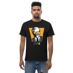 JOLTZ Rewards | Colonel Bitcoin Men's classic tee - Colonel with Bitcoin sunglasses - front view #2 | By PhilanthroBit