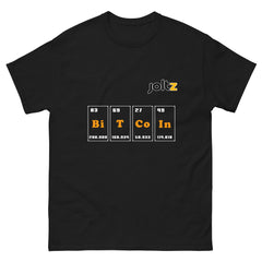 Joltz Rewards Men's Bitcoin Table of Elements - classic black tee | tshirt by PhilanthroBit