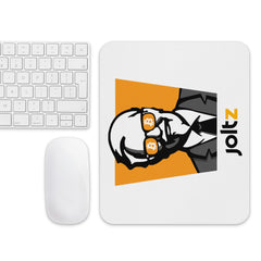 Joltz Rewards Colonel Bitcoin Sunglasses Mouse pad - with mouse and keyboard | By PhilanthroBit