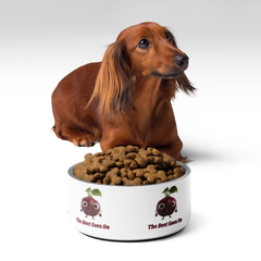 Adorit's "The Beet Goes On" 32 oz featuring a brown dog and Pet bowl filled with dog food| By PhilanthroBit