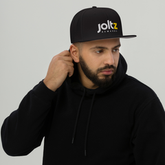 Joltz Rewards 3D Puff Embroidered Snapback Hat - bearded man | By PhilanthroBit