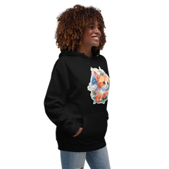 PhilanthroBit's Adorable Kitten with Flowers Unisex Premium Hoodie