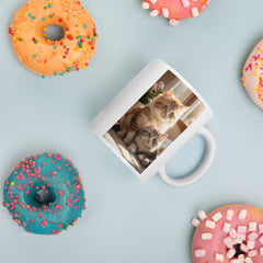 Adorit's Adorable Kitten Siblings (2 unique pictures) White glossy 11oz mug