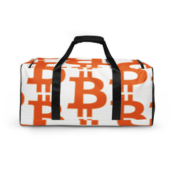 Bitcoin pattern Duffle bag