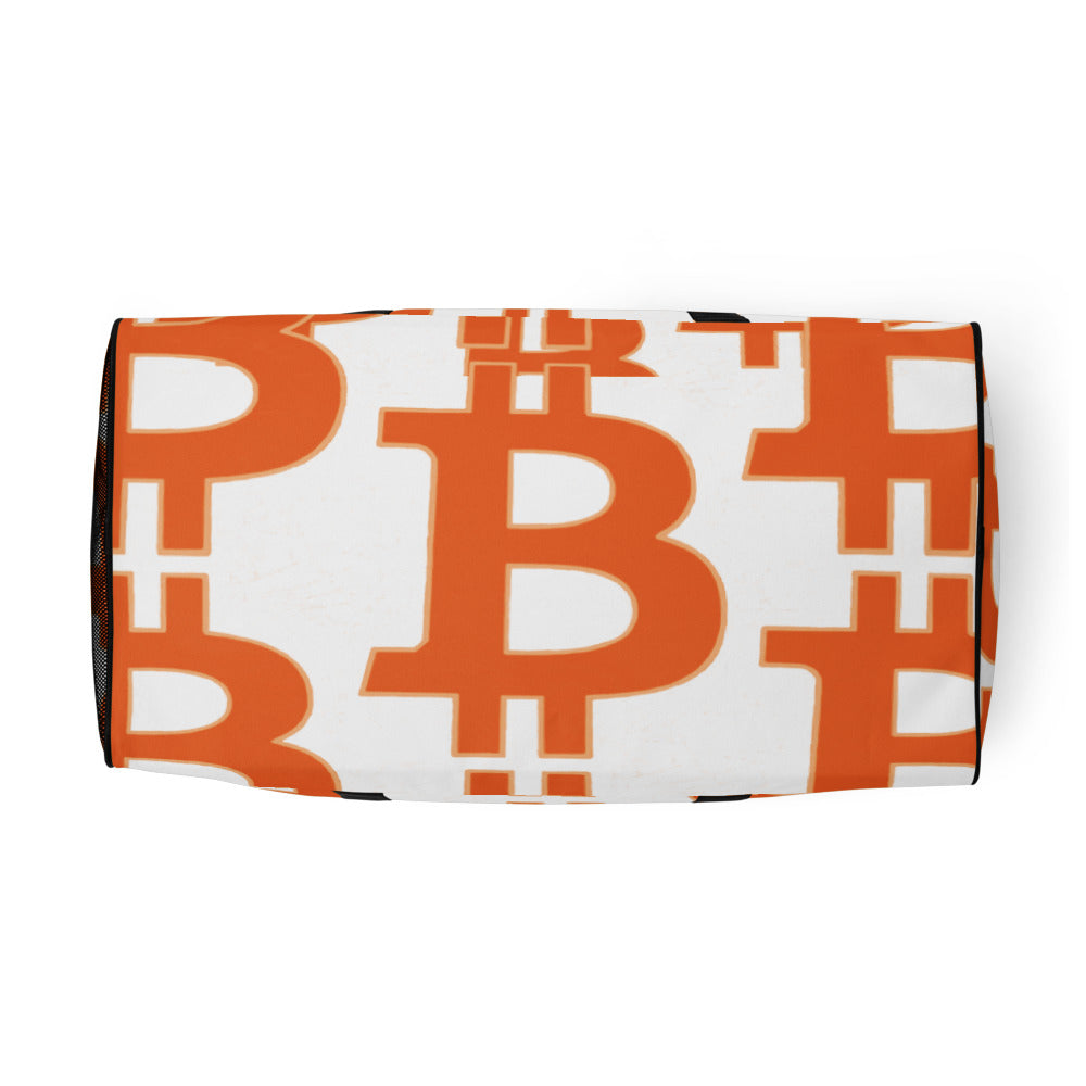 Bitcoin pattern Duffle bag