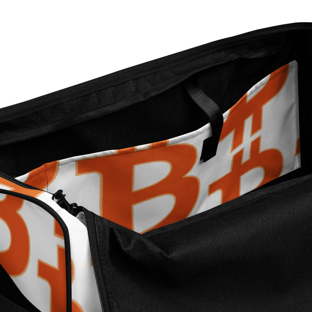 Bitcoin pattern Duffle bag