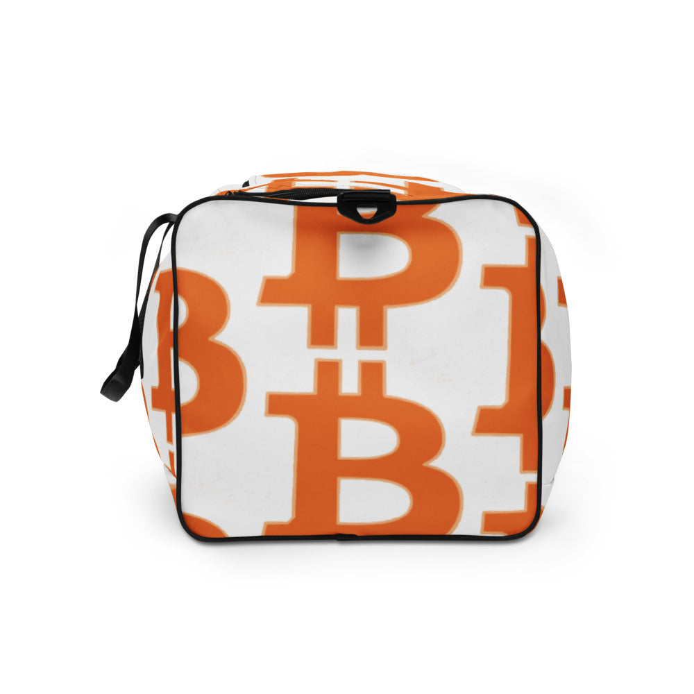 Bitcoin pattern Duffle bag