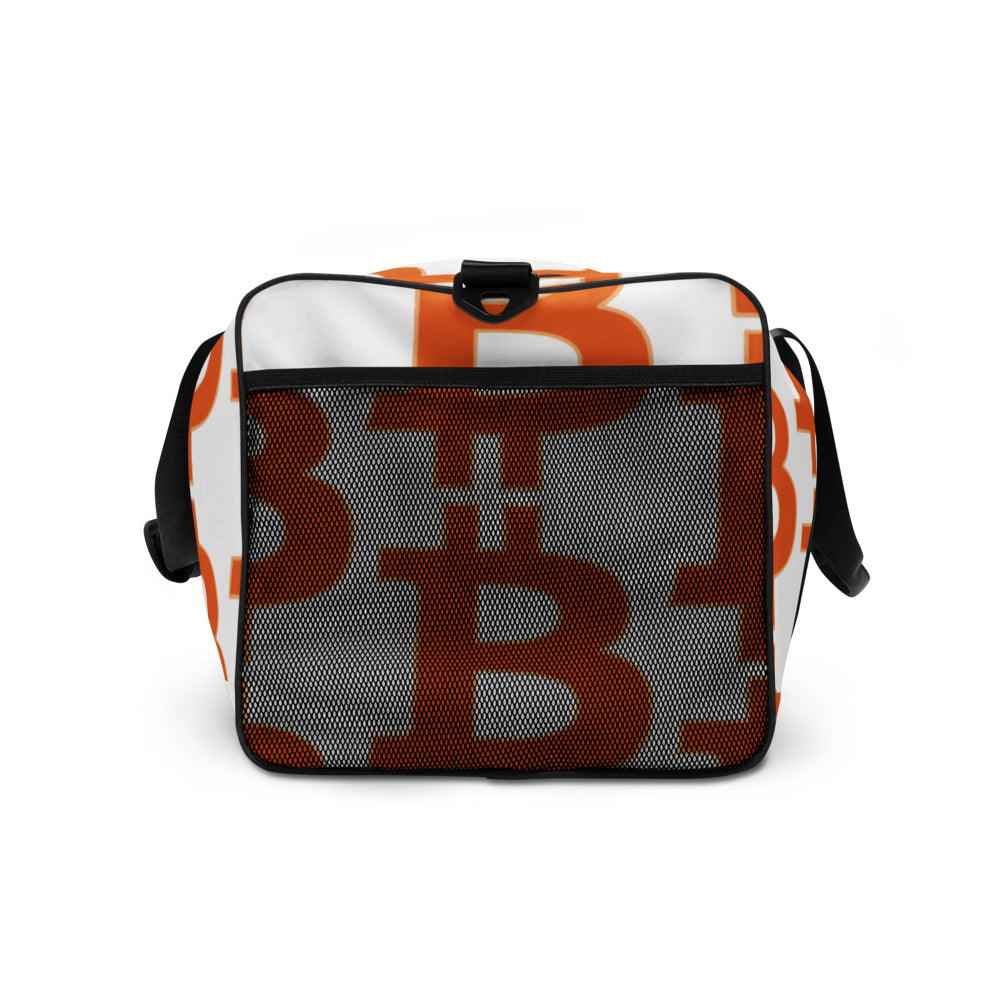 Bitcoin pattern Duffle bag