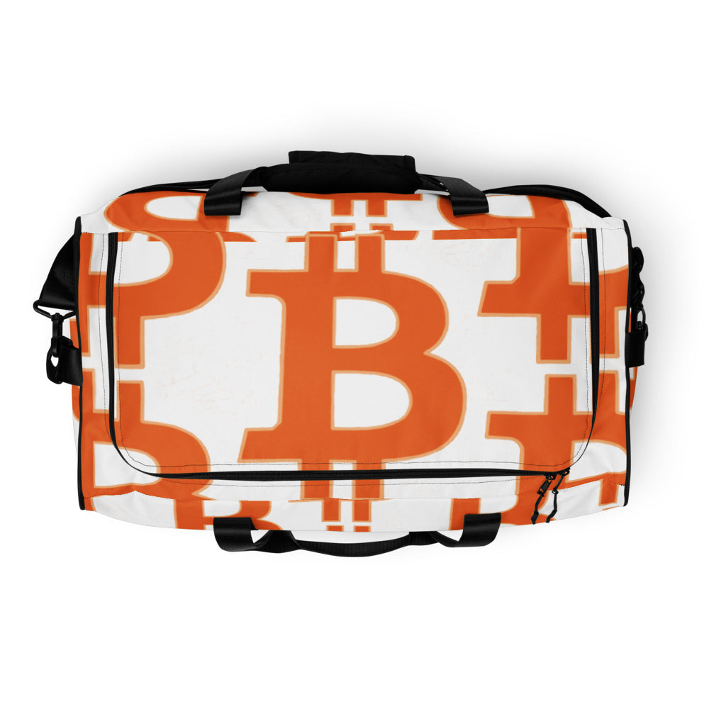 Bitcoin pattern Duffle bag