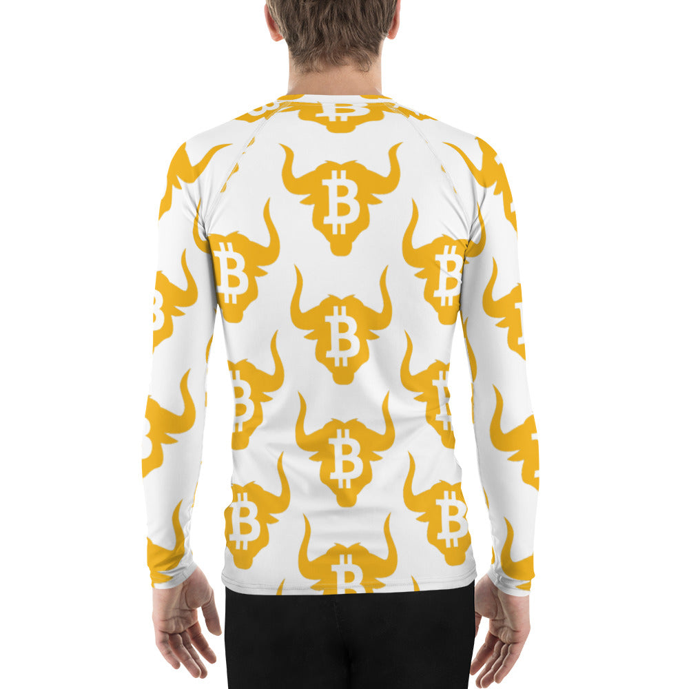 Custom Bitcoin Bull Men's Rash Guard