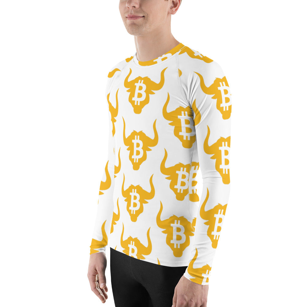 Custom Bitcoin Bull Men's Rash Guard