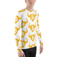 Custom Bitcoin Bull Men's Rash Guard