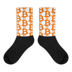 Bitcoin Pattern Sublimated Socks