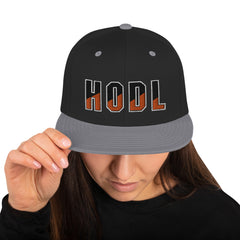 HODL Embroidered Snapback Hat