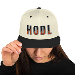 HODL Embroidered Snapback Hat