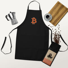 Bitcoin Logo Embroidered Apron | By PhilanthroBit