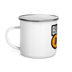 Buy the (Bitcoin) Dip 12 oz Enamel Mug | By PhilanthroBit