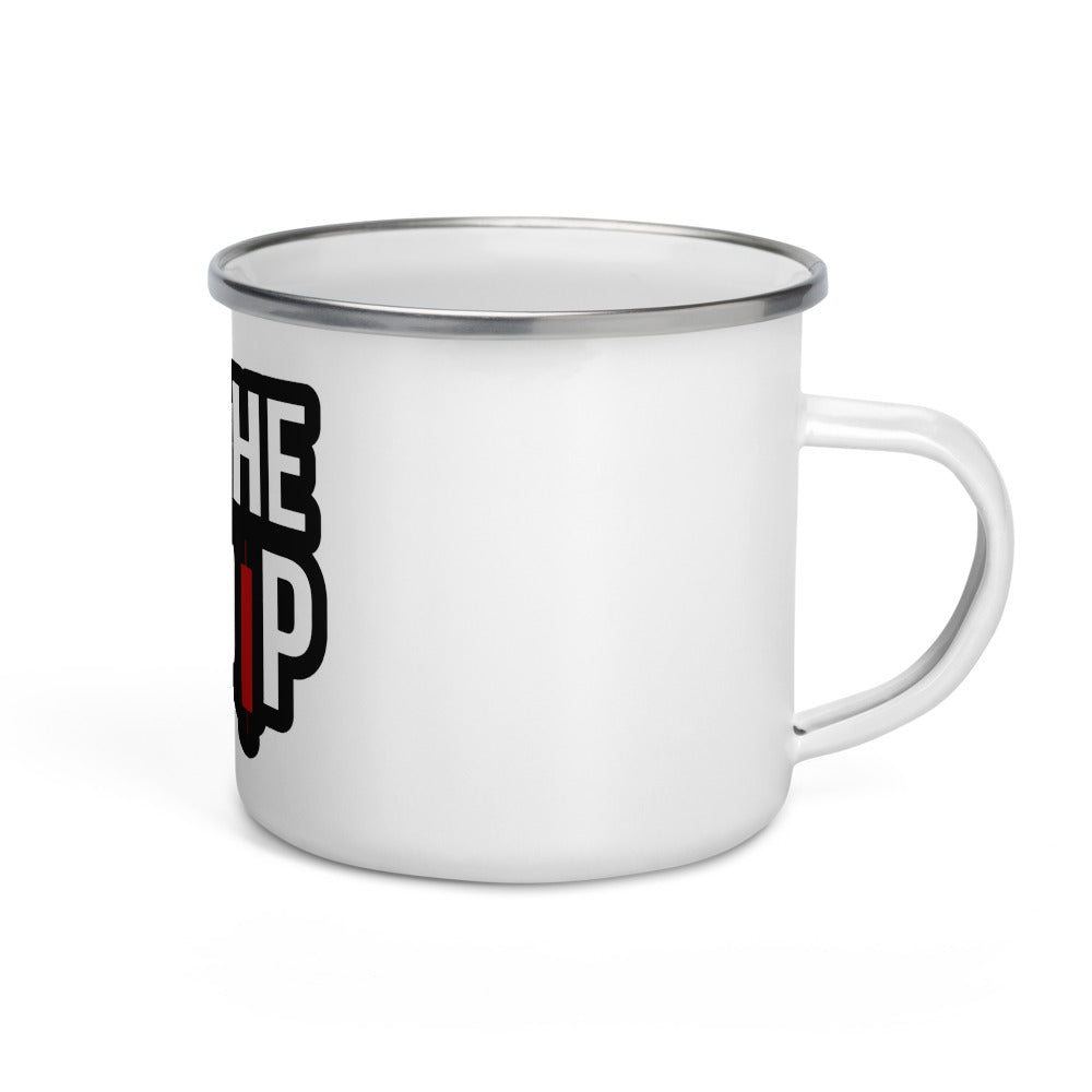 Buy the (Bitcoin) Dip 12 oz Enamel Mug | By PhilanthroBit