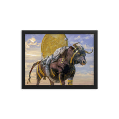 Bullish on Bitcoin Framed poster