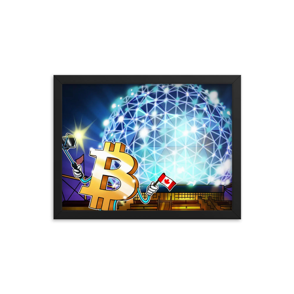 Bitcoin Growth in Canada Framed poster | By PhilanthroBit