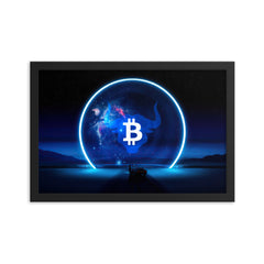 Portal to Bitcoin Heaven Framed poster