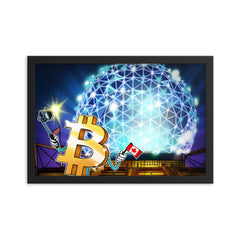 Bitcoin Growth in Canada Framed poster | By PhilanthroBit