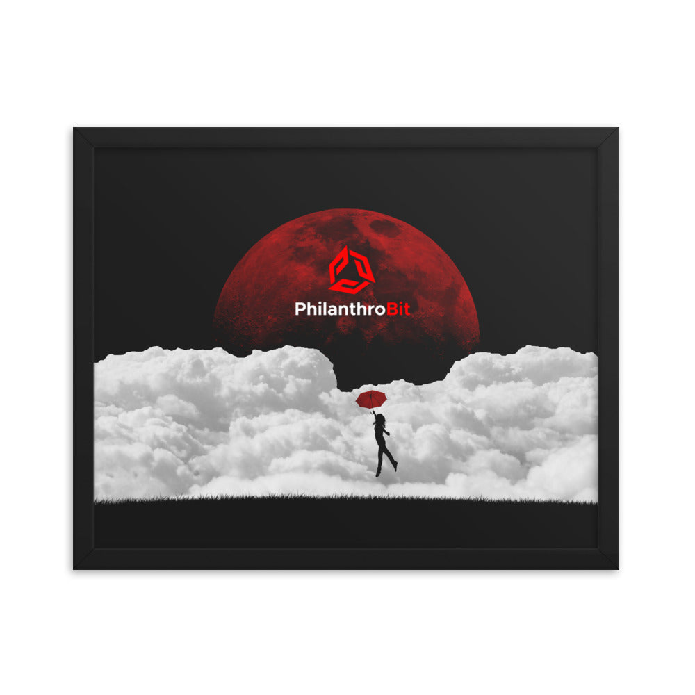 PhilanthroBit Blood Moon Framed poster