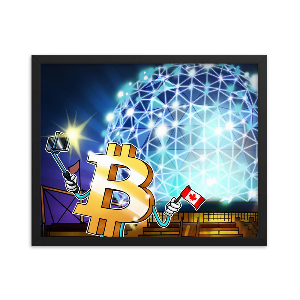 Bitcoin Growth in Canada Framed poster | By PhilanthroBit