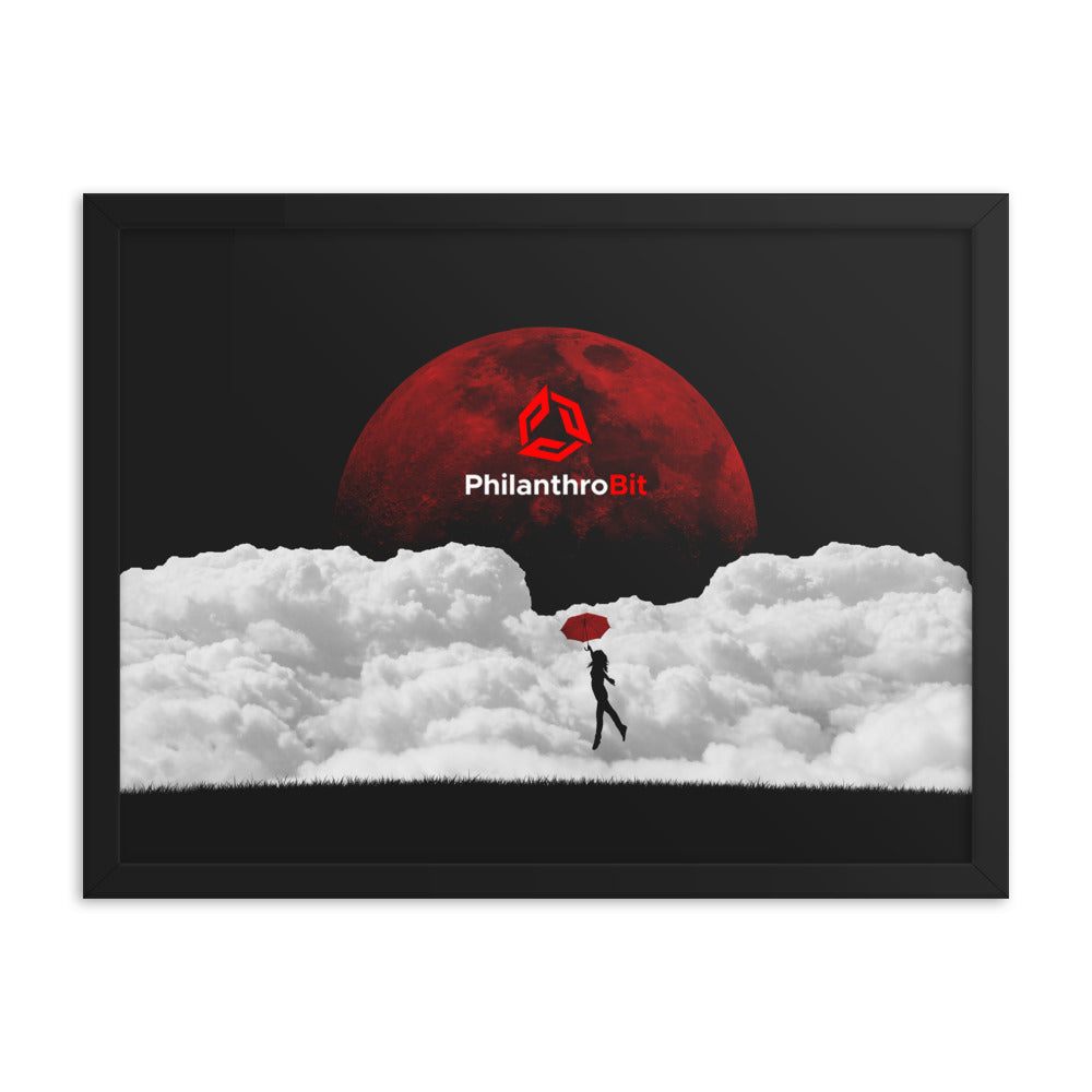 PhilanthroBit Blood Moon Framed poster