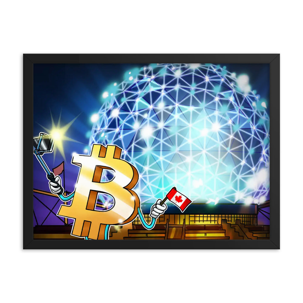 Bitcoin Growth in Canada Framed poster | By PhilanthroBit