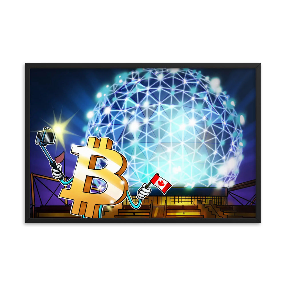 Bitcoin Growth in Canada Framed poster | By PhilanthroBit