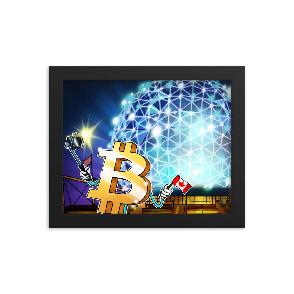 Bitcoin Growth in Canada Framed poster | By PhilanthroBit